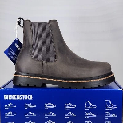Talla 10-10 (EU 41) - Birkenstock Highwood Slip On Mid Nubuck - Grafito - Mujer Foto 1 de 4