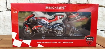 MINICHAMPS 1/12 DUCATI DESMOSEDICI GP4 2004 Ruben XAUS D'ANTIN MOTOGP 12204011 - Immagine 1 di 4