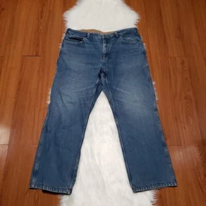 Pantalones de mezclilla azul relajado Duluth Trading Co Flex para hombre talla 42 x 32 #86069 - Imagen 1 de 4