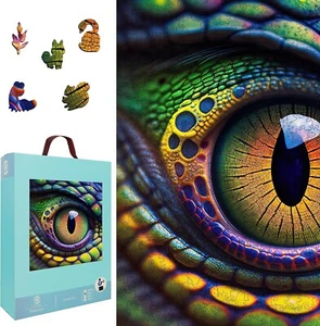 Mys Aurora Wooden Jigsaw Puzzle for Adults/500 Piece/Snake Eye /Original Sealed - Picture 1 of 8