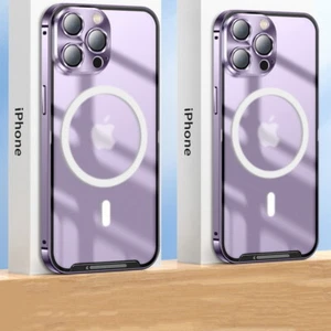 Funda Magsafe para iPhone 13 12 14 Pro Max metálica magnética a prueba de golpes cubierta híbrida - Imagen 1 de 17