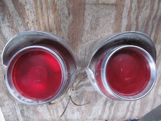 1956 Pontiac Star Chief & Safari Tail lights - Image 1 of 4