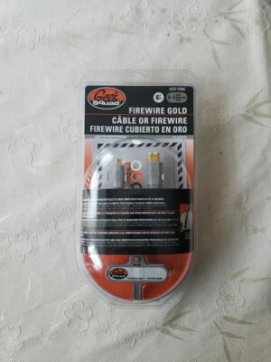 Brand New Geek Squad 6' FT IEEE1394 Firewire Gold Cables With 6-4 Pin  GS-6FW66 - Image 1 of 2