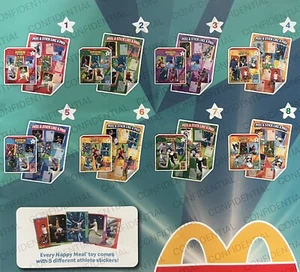 2024 McDONALD'S PANINI IMPARABLE JUEGO COMPLETO DE 8 Nuevo con CAJA HAPPY FOOD SIN USAR - Imagen 1 de 5