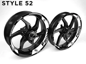 BMW F800R Motorrad Felgenfolie Aufkleber Sticker für 17 Zoll Räder - Bild 1 von 16