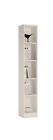 4 You Tall Narrow Bookcase in Pearl White - Can Be Delivered If Nearby