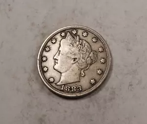 1883 Liberty V Nickel * sehr schön ss * XV491 - Bild 1 von 2