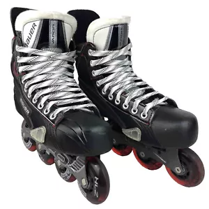 Bauer Vapor X-50R Roller Hockey Skates Inline Size US 7.5R Rollerblades EUC X50R - Picture 1 of 12