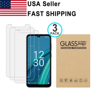 3PK Tempered Glass Screen Protector For Cricket Debut S2/ AT&T Calypso 4 - Picture 1 of 1