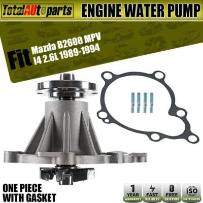Bomba de agua del motor para Mazda B2600 1989-1993 MPV 1989-1994 2,6 L SOHC 8AL115010B Foto 1 de 4