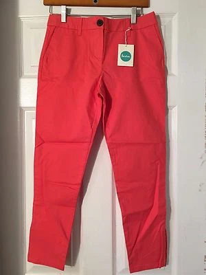 BODEN Zip Ankle Skimmer Pants Womens  Pink  WM338  US 2P  NEW  $78 - Image 1 of 4