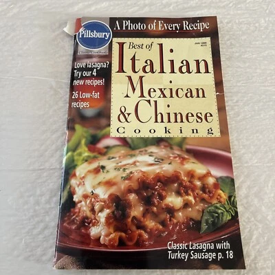 Pillsbury Best Of Italian Mexican And Chinese Cooking 1999 COOKBOOK/Magazine - Image 1 of 4