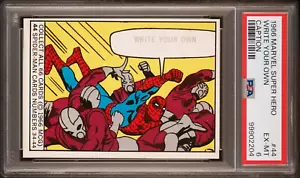 1966 DONRUSS MARVEL SUPER HEROES #44 PSA 6 EX-MT SPIDER-MAN WRITE YOUR OWN - Picture 1 of 3