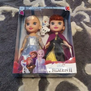 Disney Frozen 2 Anna and the Snow Queen Elsa Pair Doll Toy Prize Amusement New  - Picture 1 of 4