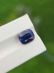 Zafiro azul - Natural 4,18 quilates - Corte cojín - Gema suelta afgana sin tratar - Imagen 1 de 4