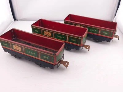 Marx #552 O Gauge Rock Island CRI&P Gondola Set of (3) Fair to poor Condition #2 - Image 1 of 4