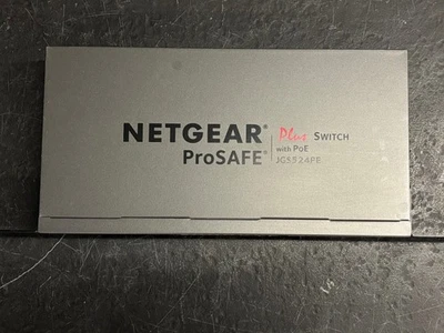 Netgear JGS524PE V1 ProSAFE Plus 24-Port Gigabit Switch with 12 PoE Ports - Image 1 of 4
