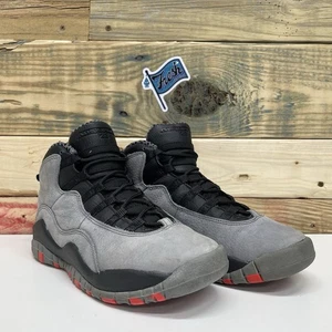 Nike Air Jordan 10 Retro GS Athletic Sneakers Boys Size 5.5Y Cool Grey - Picture 1 of 12