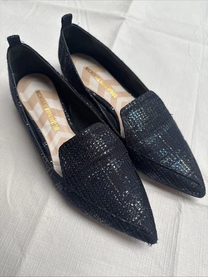 Mocasines planos Nicholas Kirkwood azules metálicos talla 37,5 Vero Cuoio hechos en Italia Foto 1 de 4