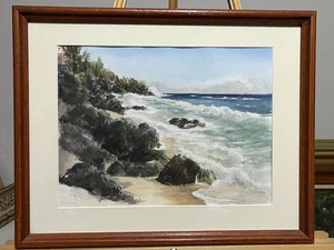 Vintage Original Water Coloring Artwork Signed By Steve Rowen - Picture 1 of 9