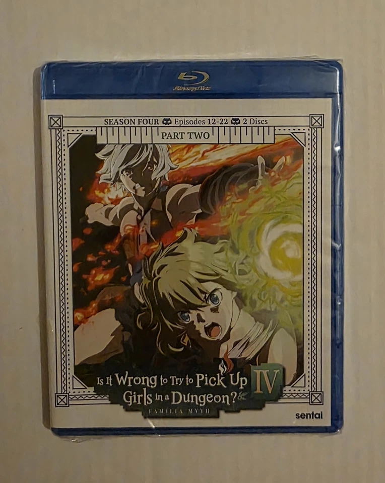 Is It Wrong to Try to Pick Up Girls in a Dungeon? Season 4,Part 2 Blu-Ray Sealed - Image 1 of 2