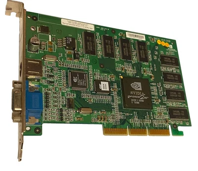 Nvidia P36 G Force 2 MX 64MB DDR AGP Video Graphics Card 180-P0036-0000-A GFORCE - Image 1 of 3