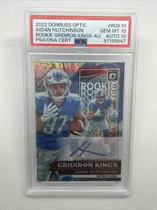 2022 Donruss Optic Aidan Hutchinson Rookie Gridiron Kings Auto #rgk10 - Picture 1 of 2