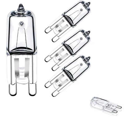 Backofenlampe G9 25W, Halogen, 300°C, dimmbar, Mikrowellen Ersatz, 4er Pack - Bild 1 von 2