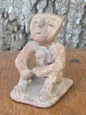 Antigua ~ Figura Tumba Sentada Cerámica Quimbaya ARTEFACTO ~ ¡RARA!! Foto 1 de 4