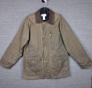 Filson Mens Jacket M Brown Tin Cloth Wool Mackinaw Vest Lined Packer Y2K VTG - Picture 1 of 12
