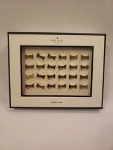 NEW KATE SPADE Gold Bow Push Pins Set Of 24 1/2" Actual Size - Picture 1 of 6