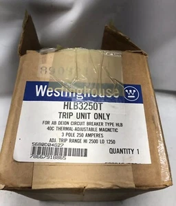 HLB3250T NUEVA UNIDAD DE VIAJE WESTINGHOUSE PARA INTERRUPTOR AB DEION TIPO HLB 3 POLOS 250 AMP - Imagen 1 de 9
