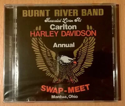CD BURNT RIVER BAND Recorded Live At Carlton Harley Davidson Annuel Swap-Meet - Photo 1/2