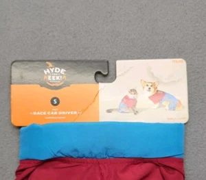 Hundekostüm Rennfahrer KLEIN Hyde Eek Halloween Anzug rot blau Haustier Outfit - Bild 1 von 4