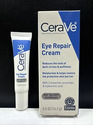 Crema reparadora de ojos CeraVe - 0,5 fl oz (14,2 g) reduce el aspecto de las ojeras +++ Foto 1 de 4