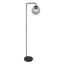 Stehleuchte Standlampe Wohnzimmerleuchte Leselampe Metall Glas Schwarz H 149 cm