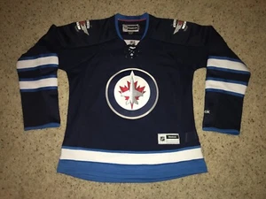 Camiseta deportiva de hockey Winnipeg Jets Reebok genuina cosida/cosida - mediana para mujer - Imagen 1 de 6
