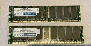 Hypertec 1GB RAM ( 2X1GB Module) DE468A-HY PC3200 DIMM New - Picture 1 of 1