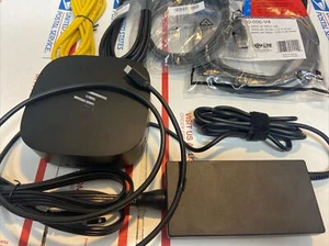 HP USB-C G5 Essential Dock - Black & 120w Power Supply - Picture 1 of 15