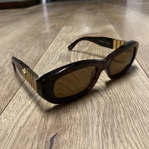 GIANNI VERSACE CELEBRITY SUNGLASSES MOD 481/B COL.900 Rare Vintage Gold Brown - Picture 1 of 9