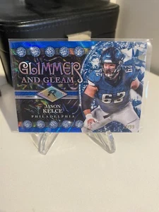 2024 Topps Resurgence - Jason Kelce - Eagles Glimmer & Gleam Blue Surge /99 - Picture 1 of 3