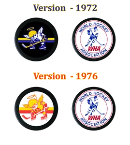 Retro Style WHA Minnesota Fighting Saints Souvenir Hockey Puck NEW - 2 Styles - Picture 1 of 4