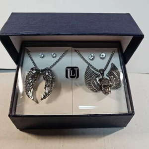 UL Biker Necklaces & Earrings Gift Set Park Avenue Wholesale - Picture 1 of 8