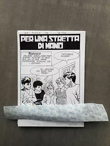 PER UNA STRETTA DI MANO ÉPISODE COMPLET EN 16 PLANCHES ORIGINALES EXCELLENT ÉTAT - Imagen 1 de 2