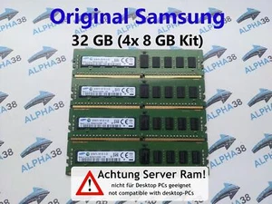 Samsung 32 GB (4x 8 GB) DDR4-2133 PC4-17000P-R M393A1G43DB0-CPB 1,2 V Server RAM - Afbeelding 1 van 1