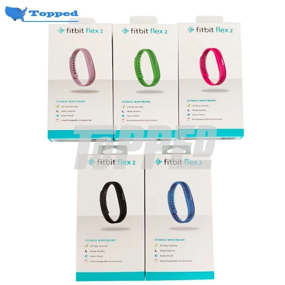 NEU Fitbit Flex 2 Gesundheit Aktivität Schlaf Tracker Sport S & L Band Bluetooth - Bild 1 von 4
