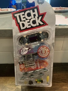 TECH DECK Fingerboard Paquete de 4 Element Skateboards Set - Imagen 1 de 2