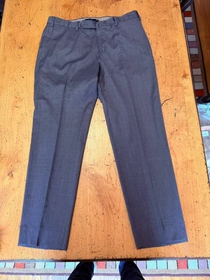 Incotex Slowear Wool Dress Pants Men’s 34x28 Gray  Super 100’s Flat Front - Image 1 of 4