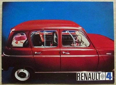 RENAULT 4 UK Market Car Sales Brochure For 1968 #0967 - Image 1 of 4