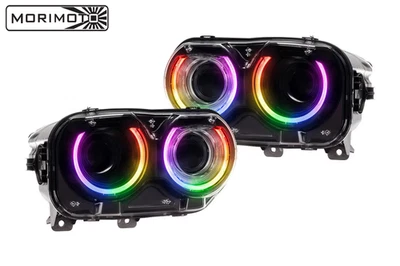 Morimoto XRGB LED Headlights w/ Multicolor DRL For 2015-2023 Dodge Challenger Foto 1 de 4